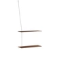 Woud - Stedge Wandregal 60 cm, Eiche geräuchert