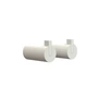 Frost - Nova 2 Wandhaken, Ø 25 x T 50 mm, weiss (2er-Set)
