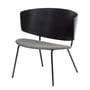 ferm Living - Herman Lounge Chair, Fiord dunkelgrau / schwarz