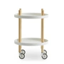 Normann Copenhagen - Block Beistellwagen Ø 45 cm, Esche / weiss
