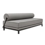 Softline - Sleep Daybed, schwarz / Keder schwarz / Bezug Cento schwarz/weiss (470)