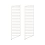 String - Bodenleiter für String (Works) Regal 115 x 30 cm (2er-Set), beige