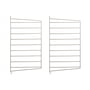 String - Wandleiter für String Regal 50 x 30 cm (2er-Set), beige