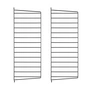 String - Wandleiter für String Regal 75 x 30 cm (2er-Set), schwarz