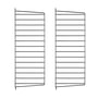 String - Wandleiter für String Regal 75 x 30 cm (2er-Set), schwarz