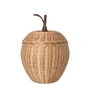Ferm Living - Geflochtener Apfel-Aufbewahrungskorb, Ø 19 x H 30 cm, Rattan