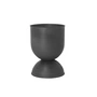 Ferm Living - Hourglass Blumentopf small, Ø 31 x H 42,5 cm, schwarz / dunkelgrau