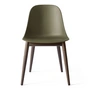 Audo - Harbour Dining Side Chair, Eiche dunkel gebeizt / oliv