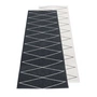 Pappelina - Max Wendeteppich, 70 x 240 cm, black / vanilla