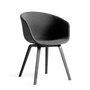 HAY - About A Chair AAC 23, Eiche schwarz gebeizt / Vollpolster dunkelgrau (Remix 163)