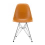 Vitra - Eames Fiberglass Side Chair DSR, verchromt / Eames ochre dark (Filzgleiter basic dark)