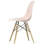 Vitra - Eames Plastic Side Chair DSW RE, Esche honigfarben / zartrosé (Filzgleiter weiss)