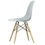 Vitra - Eames Plastic Side Chair DSW RE, Esche honigfarben / hellgrau (Filzgleiter weiss)