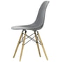 Vitra - Eames Plastic Side Chair DSW RE, Esche honigfarben / granitgrau (Filzgleiter weiss)