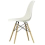 Vitra - Eames Plastic Side Chair DSW RE, Esche honigfarben / kieselstein (Filzgleiter weiss)