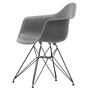 Vitra - Eames Plastic Armchair DAR RE, basic dark / granitgrau (Filzgleiter basic dark)
