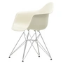 Vitra - Eames Plastic Armchair DAR RE, verchromt / kieselstein (Filzgleiter basic dark)