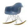 Vitra - Eames Plastic Armchair RAR RE, Ahorn gelblich / Chrom / meerblau