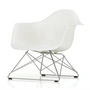 Vitra - Eames Plastic Armchair LAR, verchromt / weiss (Filzgleiter basic dark)