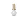 Ferm Living - Socket Pendelleuchte Low, beige