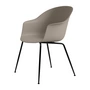 Gubi - Bat Dining Stuhl, Base schwarz / new beige