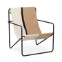 Ferm Living - Desert Lounge Chair, schwarz / soil