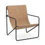 Ferm Living - Desert Lounge Chair, schwarz / solid