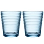 Iittala - Aino Aalto Glasbecher 22 cl, aqua (2er-Set)