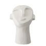 Bloomingville - Kopf Skulptur abstrakt H 22 cm, Beton weiss