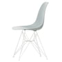 Vitra - Eames Plastic Side Chair DSR RE, weiss / hellgrau (Filzgleiter weiss)