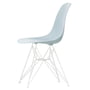 Vitra - Eames Plastic Side Chair DSR RE, weiss / eisgrau (Filzgleiter weiss)