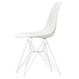 Vitra - Eames Plastic Side Chair DSR, weiss / weiss (Filzgleiter weiss)