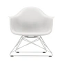Vitra - Eames Plastic Armchair LAR, weiss / weiss (Filzgleiter basic dark)