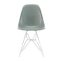 Vitra - Eames Fiberglass Side Chair DSR, weiss / Eames sea foam green (Filzgleiter weiss)