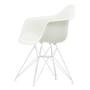 Vitra - Eames Plastic Armchair DAR, weiss / weiss (Filzgleiter weiss)