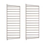 String - Wandleiter für String Regal 75 x 30 cm (2er-Set), braun