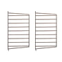 String - Wandleiter für String Regal 50 x 30 cm (2er-Set), braun