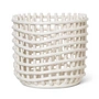 Ferm Living - Keramik Korb, gross, off-white