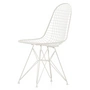 Vitra - Wire Chair DKR (H 43 cm), weiss / ohne Bezug, Filzgleiter (weiss)	