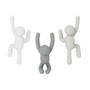Umbra - Buddy Wandhaken 3er-Set, grau / taupe / weiss