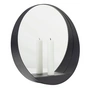 Gejst - Glim Candle Wandspiegel Ø 28 cm, schwarz