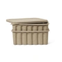 Ferm Living - Paper Pulp Aufbewahrungsbox, gross, braun (2er-Set)