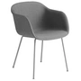 Muuto - Fiber Chair Tube Base, grau / Remix 133