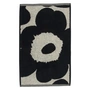 Marimekko - Unikko Jacquard Gästehandtuch 30 x 50 cm, baumwollweiss / dunkelblau