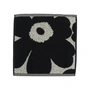 Marimekko - Unikko Jacquard Mini-Handtuch 30 x 30 cm, baumwollweiss / dunkelblau