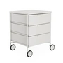 Kartell - Mobil Container mit Rollen, 3 Schubladen, weiss matt