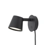 Muuto - Tip LED-Wandleuchte, schwarz