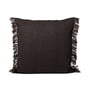 ferm Living - Kelim Cushion Fringe, 80 x 80 cm, dark melange