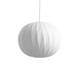 HAY - Nelson Ball Crisscross Bubble Pendelleuchte M, Ø 48,5 x H 39,5 cm, off white