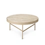 Ferm Living - Travertine Couchtisch, gross, cashmere